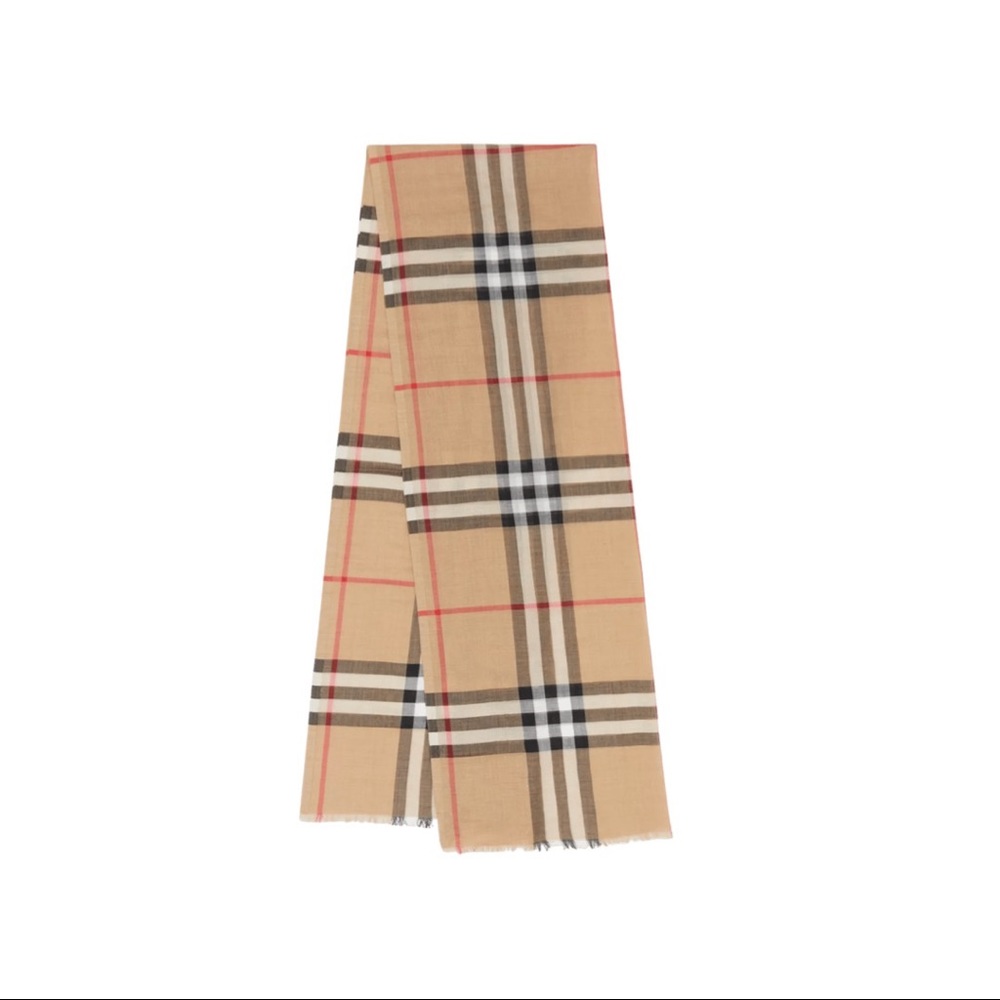Burberry Check Gauze Scarf